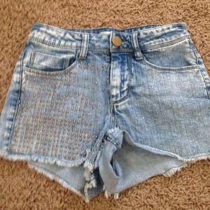 Jean shorts with studs!