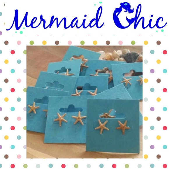 Mermaid Chic Accessories - 🎄🎁Aquamarine Starfish Earrings🎁🎄