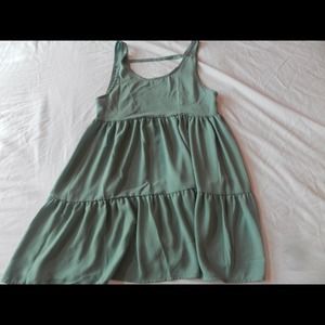 Teal Nasty Gal flowy dress