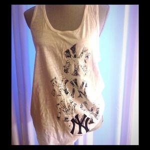 NWOT WHITE YANKEE TANK