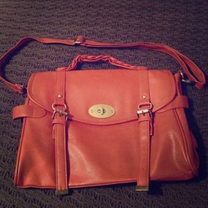 Orangey-Tan messenger book bag