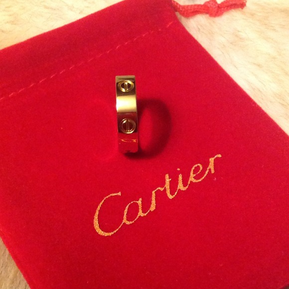 14k screw ring Size 8