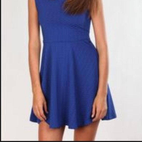 Forever 21 Cotton Blue Dress