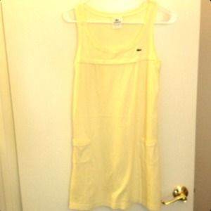 Lacoste Yellow Tennis Dress. Size 36