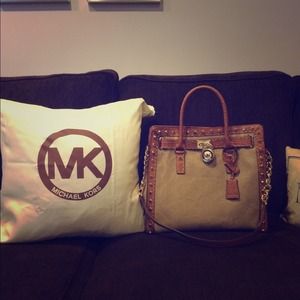 Studded tote Michael kors