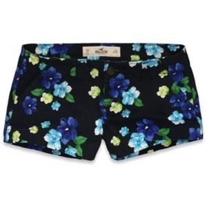 Hollister Floral Navy Shorts