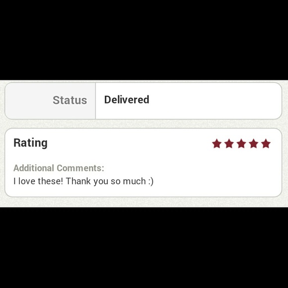 Yay! We can now rate purchases.