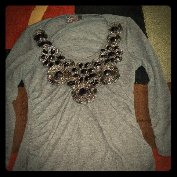 Gray shirt