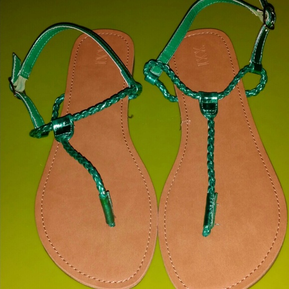*TRADED*,Forever 21 emerald green rope sandals