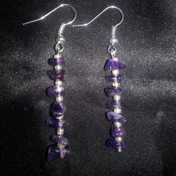 Genuine Amethyst Handmade Earrings!