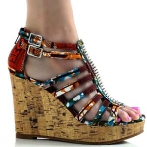 Mudd wedges. 8 1/2. Runs big...Worn once.