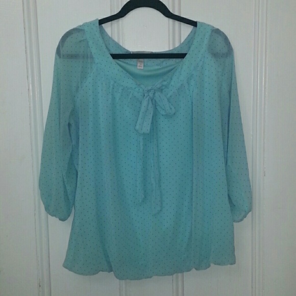 Pretty Aqua Blouse