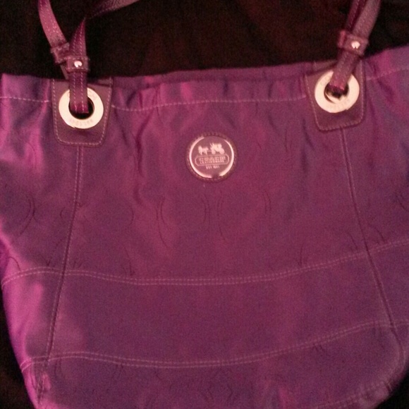 Coach Alex Tote Purple 17609