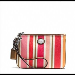 REDUCE PRICE 🐾PEYTON MULTI STRIPE SMALL WRISTLET