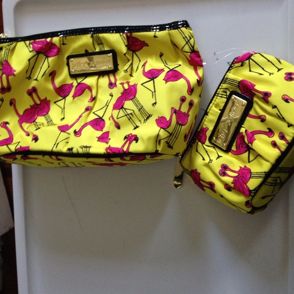 Betsey Johnson makeup travel bags