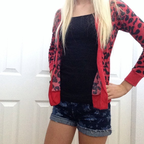 NWOT Cheetah Print Button-Down Top
