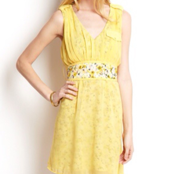 Esley fit-and-flare dress with floral belt
