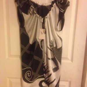 NWT Free People Black and White Dress/Tunic