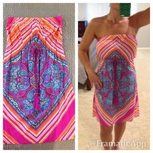 Flying Tomato Strapless Dress