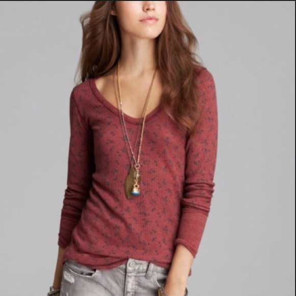 FREE PEOPLE cheetah print thermal