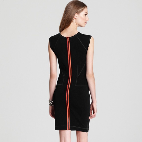 NEW FrenchConnection Stretch Dress Red Back Zipper