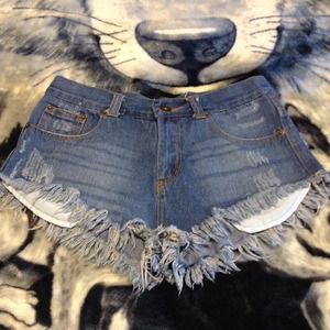 Romwe dark wash shorts❤️