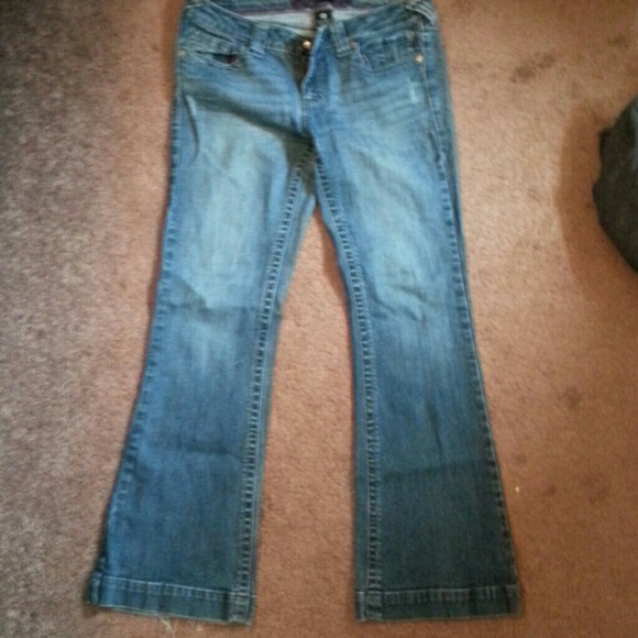Dark Flare Jeans, 9 Short