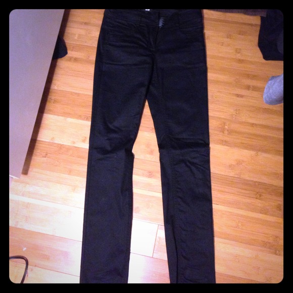 Slim fit black pants