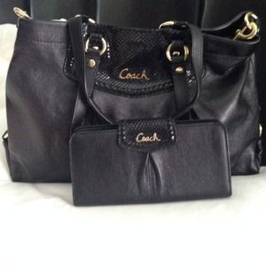 Coach Bag & Wallet Black