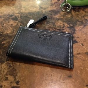 Leather coach mini skinny
