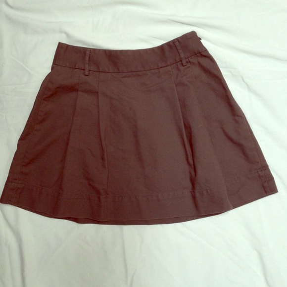 Slate gray (grey) mini skirt with pleats