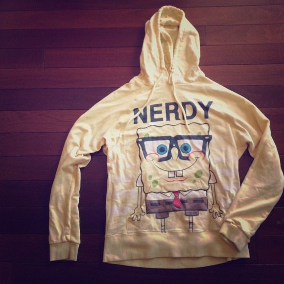 Spongebob Square Pants "Nerdy" pull-over hoodie
