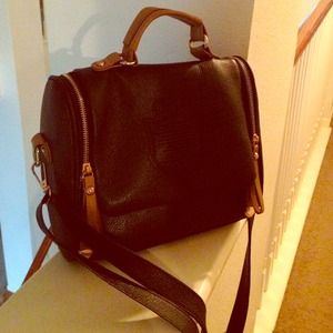 Black Satchel Purse Bag