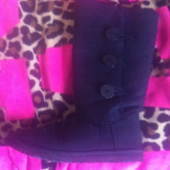 Black tall UGG boots