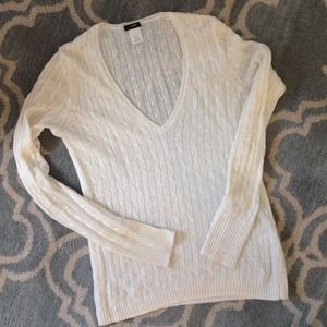 NEWLY-REDUCED Linen Cable-Knit J. Crew Sweater