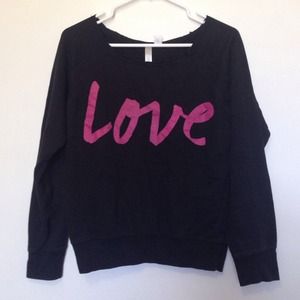 Love crew neck hoodie