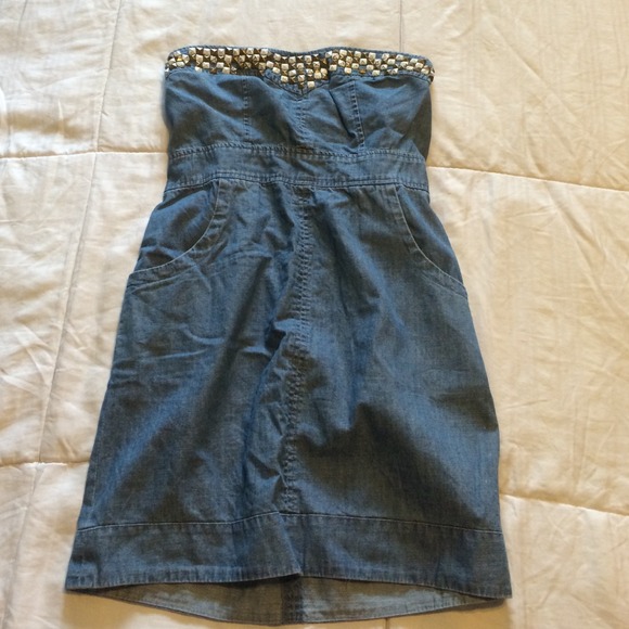 Free People Dresses & Skirts - We the free blue jean tube top dress