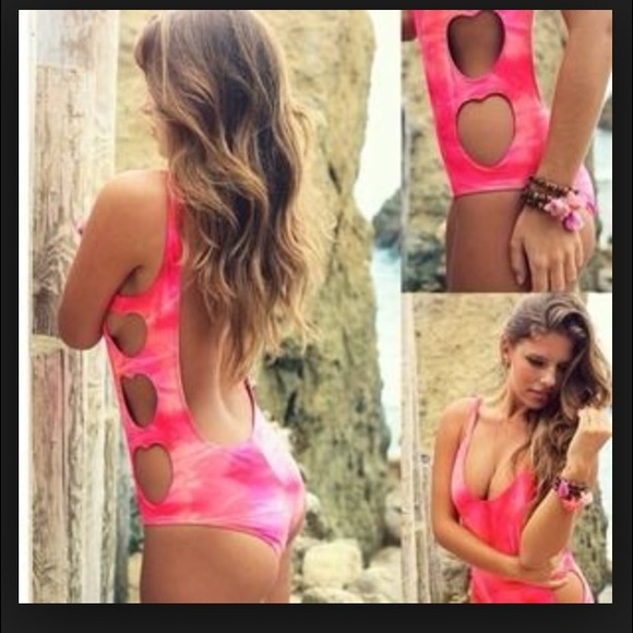 SOLD Lolli Ziggy Stardust Tye Dye SwimSuit Heart