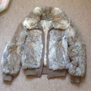 Real Rabbit Fur coat