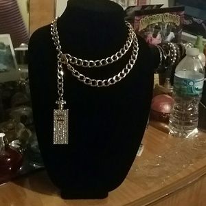 Perfume Gold Chunky Necklace