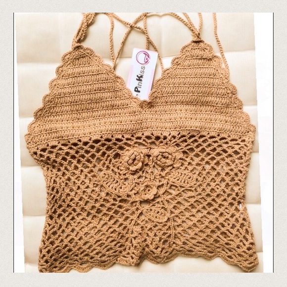 🎉HP🎉Knit top with beads - Picture 3 of 4