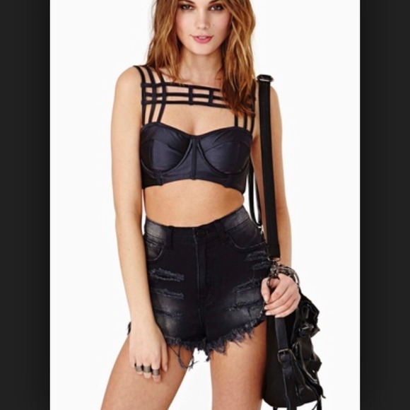 SOLD The Pretty Daggers Bodice One Teaspoon Gray