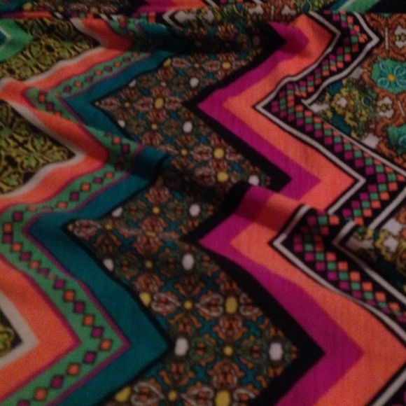 🚫SOLD🚫 Pop color palazzo pants 💕 - Picture 2 of 4