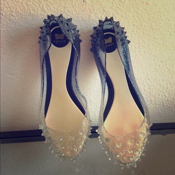 SOLD 🔴 @ vinted Jelly spiked glittery flats