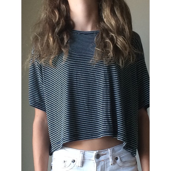 Brandy Stripped crop top