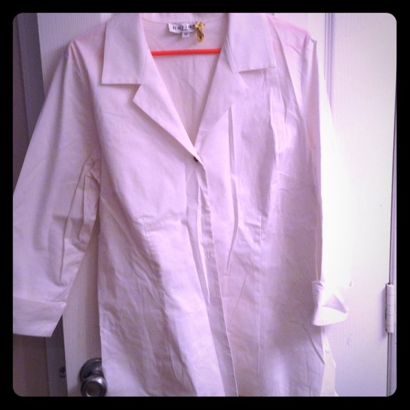 White maternity cotton shirt