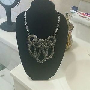 Silver Loop statement piece