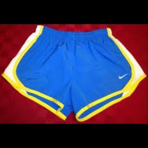 NWOT Blue/Yellow Nike Tempo Shorts
