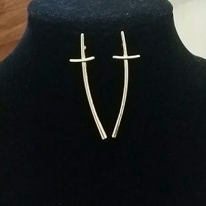 Gold Cross earrings