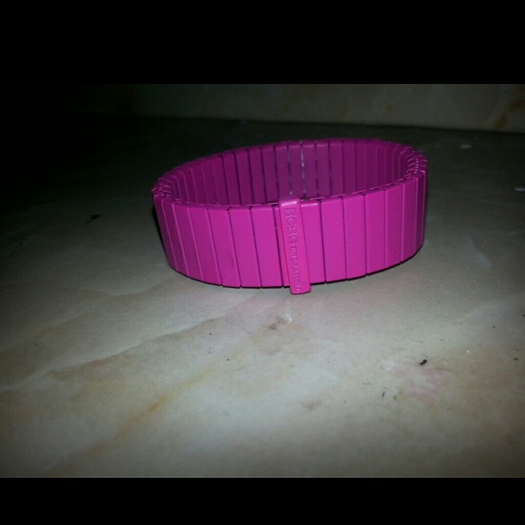BCBGeneration stretchy magenta bracelet